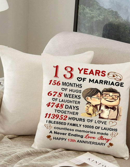 Load image into Gallery viewer, HKTNGEX Funny Couple Throw Pillow Cover – Wedding &amp; Anniversary Gift
