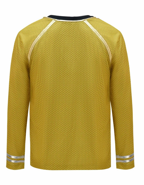 Load image into Gallery viewer, Aiweran Captain Kirk Costume Adult Men Yellow T-Shirt(S), Small
