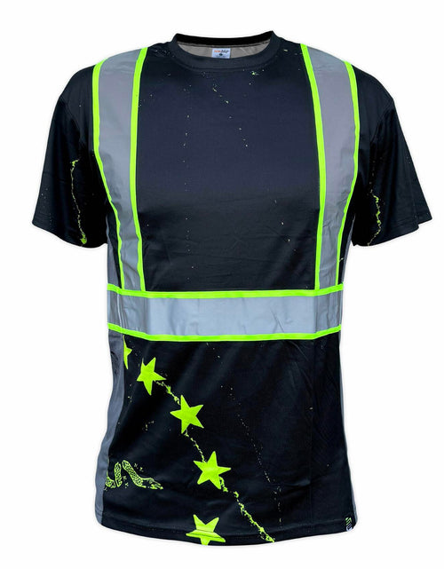 Load image into Gallery viewer, SafetyShirtz Men’s SS360 Stealth 1776 Betsy Ross Reflective UPF 40 Shirt M
