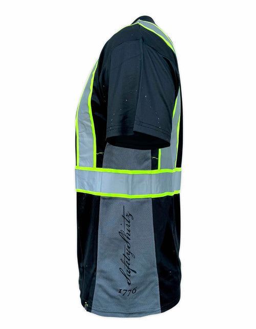 Load image into Gallery viewer, SafetyShirtz Men’s SS360 Stealth 1776 Betsy Ross Reflective UPF 40 Shirt M
