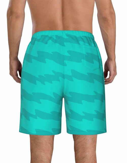 Load image into Gallery viewer, SolAzul Men’s Quick Dry Swimming Trunks Beach Board Shorts with Pockets L
