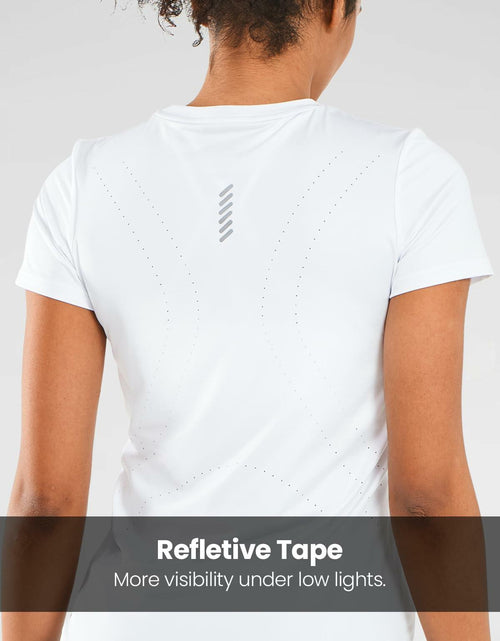 Load image into Gallery viewer, ALLZERO Feel Fit™ Women’s Workout Top Short Sleeve Athletic T-Shirt White 2XL
