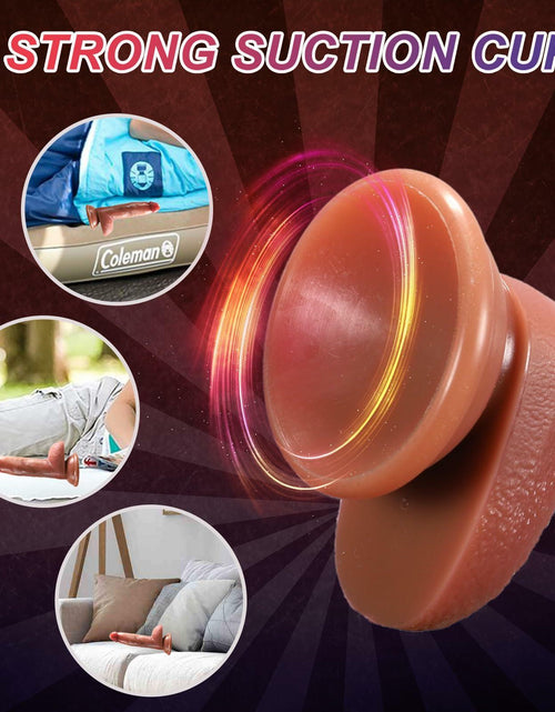 Load image into Gallery viewer, 6.3" Realistic Silicone Dildo with Suction Cup G-Spot Anal Unisex Adult Toy
