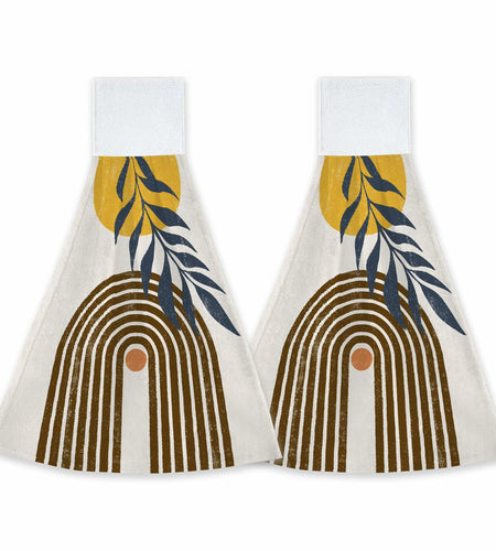 CIAIDU Halloween Black Cat Kitchen Hand Towels 2-Pack Farmhouse Home