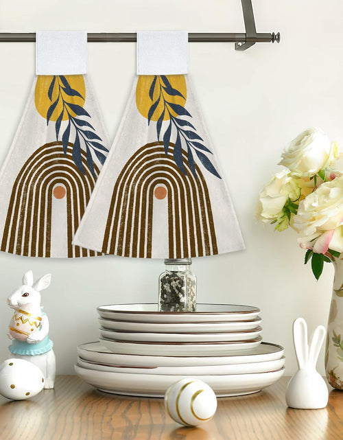 Load image into Gallery viewer, CIAIDU Halloween Black Cat Kitchen Hand Towels 2-Pack Farmhouse Home
