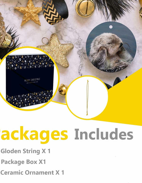 Load image into Gallery viewer, Sea Otter Christmas Ornament Animal Xmas Tree Hanging Decor Collectible Gift

