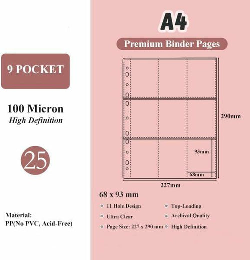 Load image into Gallery viewer, A4 Kpop Photocard Binder 25 Pages 9-Pocket White Album for Instax Mini Photos
