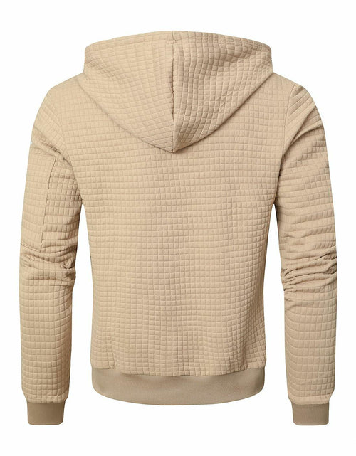 Load image into Gallery viewer, SAVKOOV Mens Lightweight Hoodie Full Zip Sweatshirt Casual Jacket Coat Khaki
