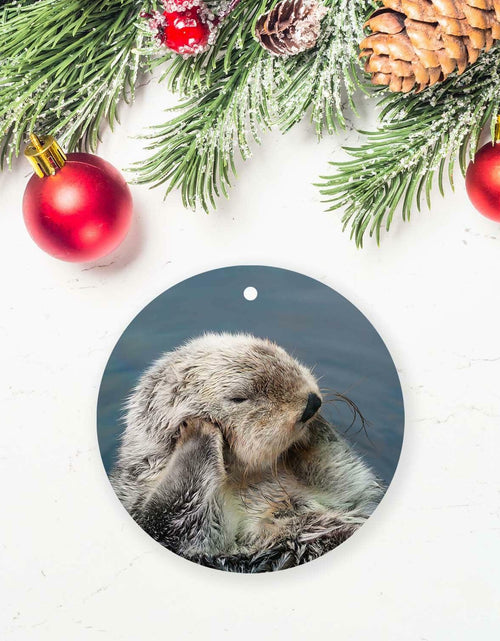 Load image into Gallery viewer, Sea Otter Christmas Ornament Animal Xmas Tree Hanging Decor Collectible Gift
