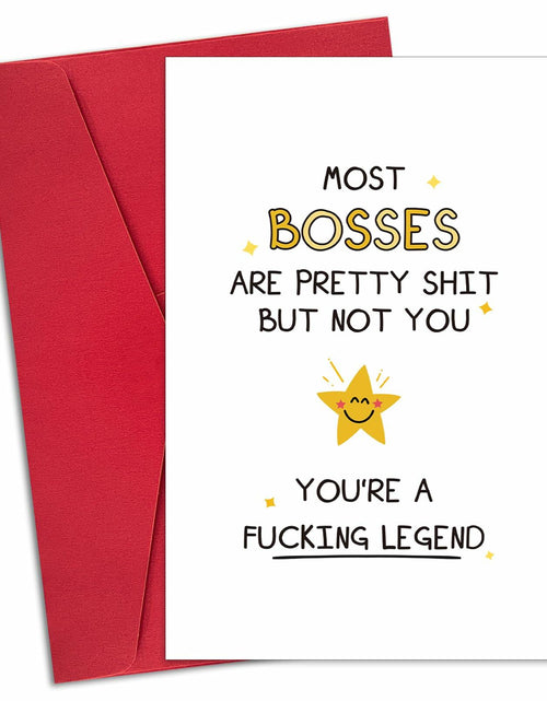 Load image into Gallery viewer, Ogeby Funny Boss Day Card for Him &amp; Her | Appreciation &amp; Humorous Gift
