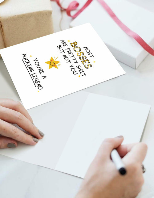 Load image into Gallery viewer, Ogeby Funny Boss Day Card for Him &amp; Her | Appreciation &amp; Humorous Gift
