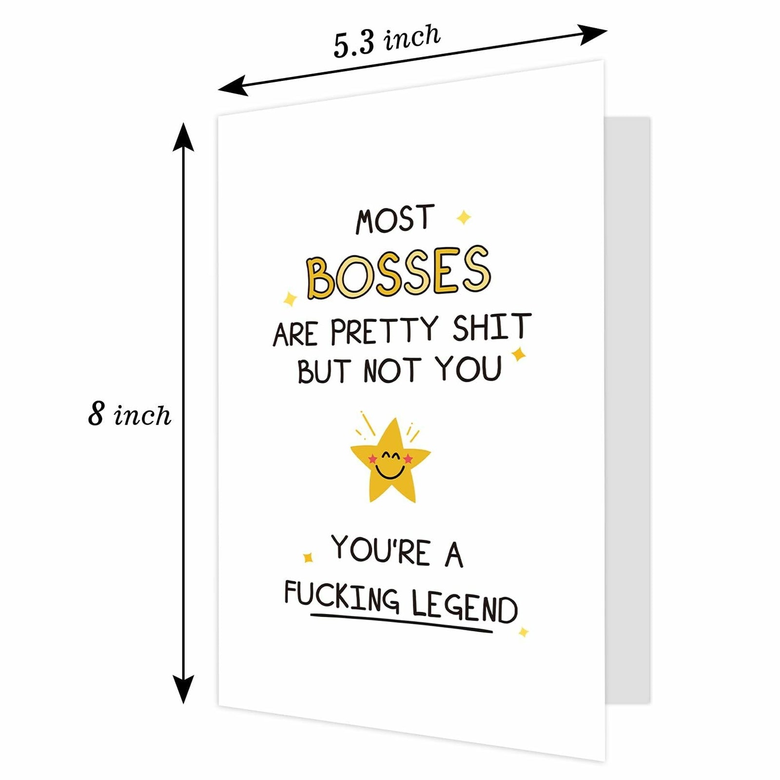 Ogeby Funny Boss Day Card for Him & Her | Appreciation & Humorous Gift