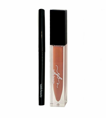 YAHFA BEAUTY | LIPLINER + MATTE LIQUID LIPSTICK | ALL-IN-ONE KIT (NUDE)