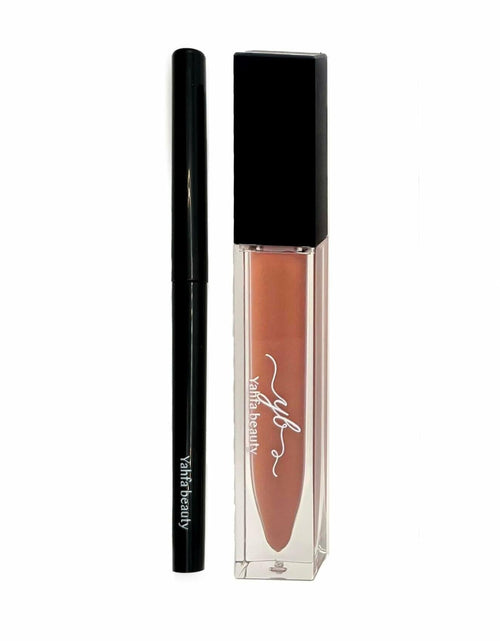 Load image into Gallery viewer, YAHFA BEAUTY | LIPLINER + MATTE LIQUID LIPSTICK | ALL-IN-ONE KIT (NUDE)
