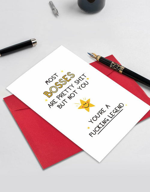 Load image into Gallery viewer, Ogeby Funny Boss Day Card for Him &amp; Her | Appreciation &amp; Humorous Gift
