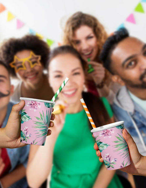 Load image into Gallery viewer, PAW 50-Pack Disposable Paper Cups 8.5oz Hot &amp; Cold Ice Cream Theme
