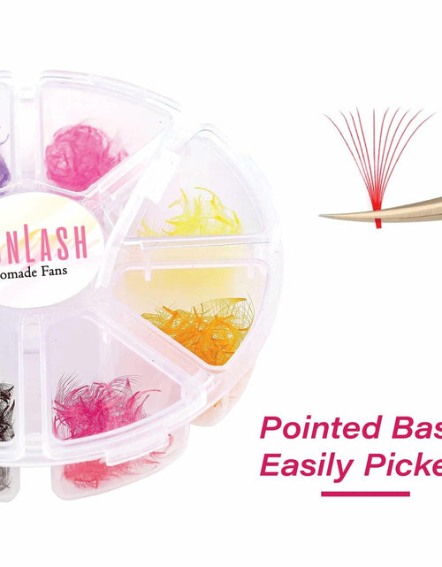Load image into Gallery viewer, 1000pcs Colorful Premade Volume Lash Extensions 6D C Curl 13mm
