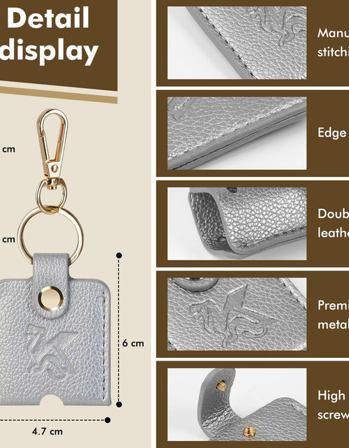 Load image into Gallery viewer, KARENSKEYS Leather Car Key Cover 2pcs Key Sleeve Loop Replacement
