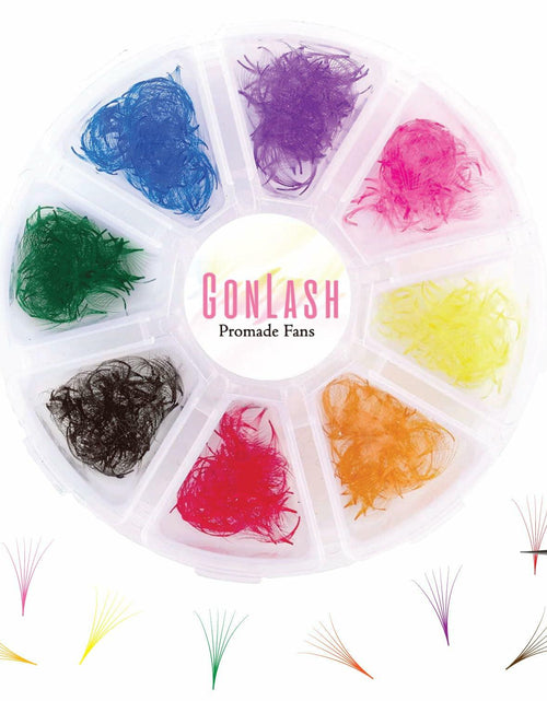 Load image into Gallery viewer, 1000pcs Colorful Premade Volume Lash Extensions 6D C Curl 13mm
