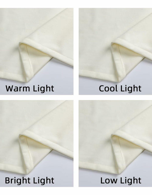 Load image into Gallery viewer, Joydeco White Velvet Blackout Curtains 90” 2 Panels Thermal Insulated Drapes
