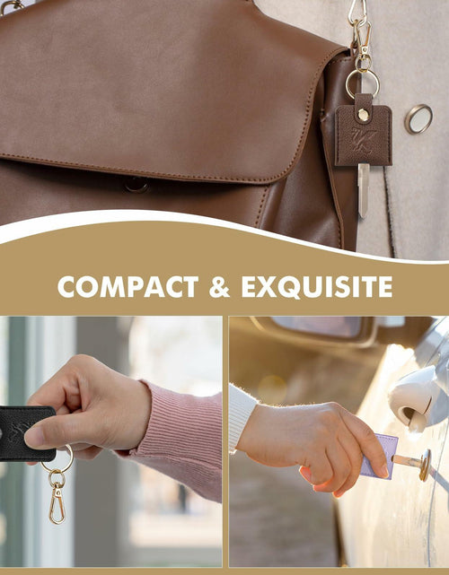 Load image into Gallery viewer, KARENSKEYS Leather Car Key Cover 2pcs Key Sleeve Loop Replacement
