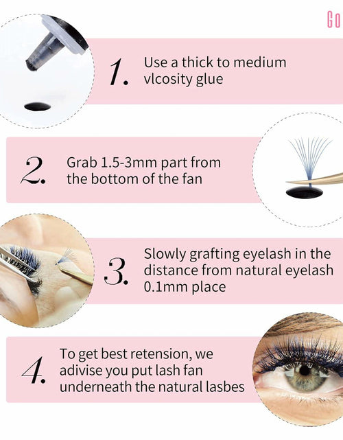 Load image into Gallery viewer, 1000pcs Colorful Premade Volume Lash Extensions 6D C Curl 13mm
