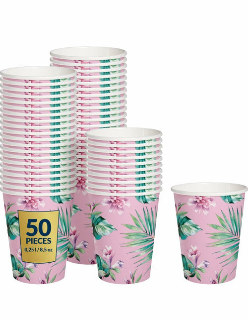 Load image into Gallery viewer, PAW 50-Pack Disposable Paper Cups 8.5oz Hot &amp; Cold Ice Cream Theme
