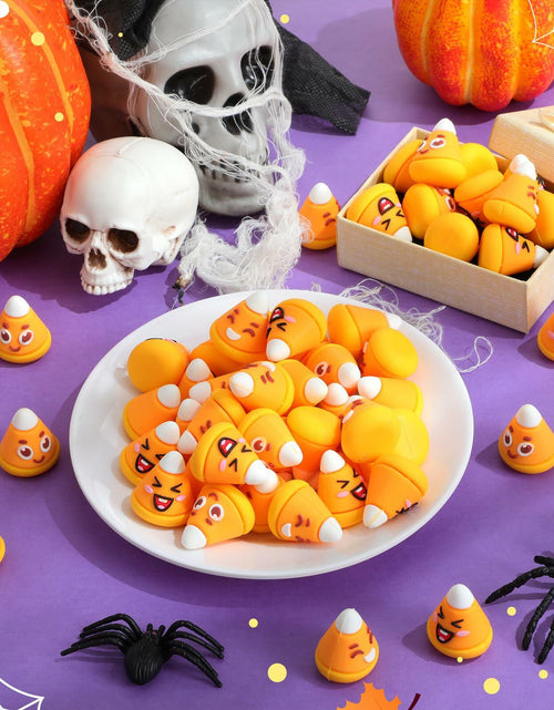 Load image into Gallery viewer, Simgoing 60PCS Halloween Mini Candy Corn Decorations Fall DIY Vase Filler
