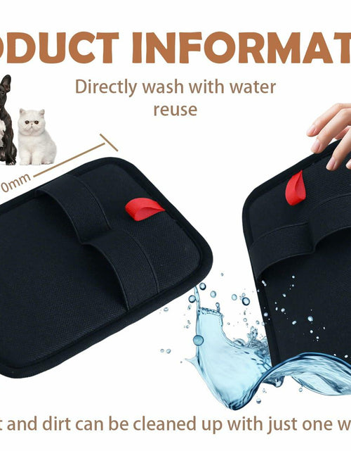 Load image into Gallery viewer, DLIOJHL Pet Hair Removal Gloves Cat &amp; Dog Hair Cleaner Black Red
