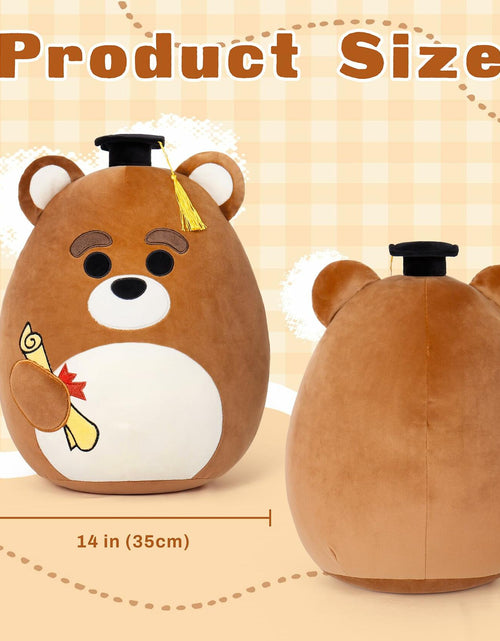 Load image into Gallery viewer, OurHonor Graduation Bear Plush with Mini Cap Stuffed Animal Gift for Kids
