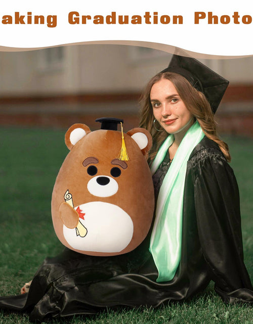 Load image into Gallery viewer, OurHonor Graduation Bear Plush with Mini Cap Stuffed Animal Gift for Kids

