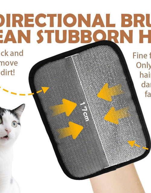 Load image into Gallery viewer, DLIOJHL Pet Hair Removal Gloves Cat &amp; Dog Hair Cleaner Black Red
