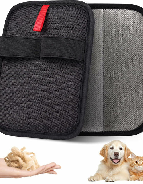 Load image into Gallery viewer, DLIOJHL Pet Hair Removal Gloves Cat &amp; Dog Hair Cleaner Black Red
