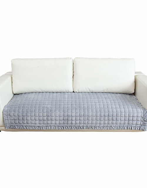 Load image into Gallery viewer, TAOMOCASTL Velvet Sectional Couch Cover Non Slip Sofa Protector Gray 36x36
