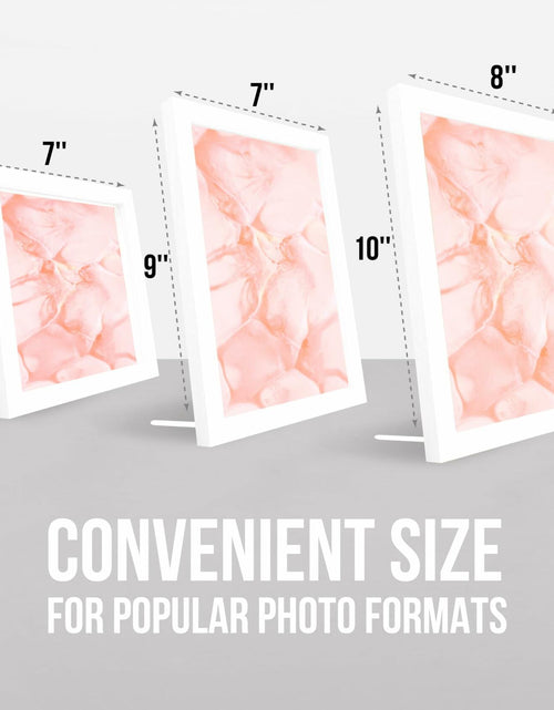 Load image into Gallery viewer, Glass Floating Frames 3 Pcs - Two Sided Square Frames with UV Protection
