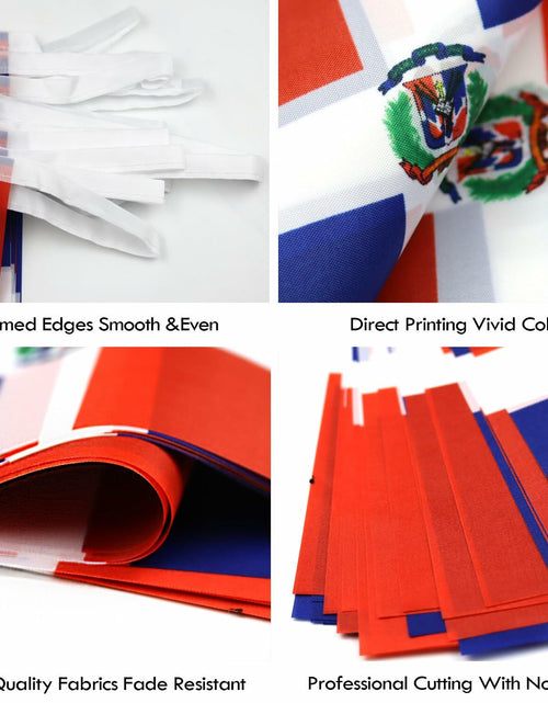 Load image into Gallery viewer, Netherlands String Flag Banner 38 Mini Dutch Flags 42ft Party Decor
