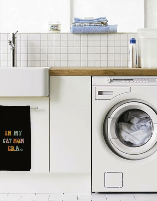 Load image into Gallery viewer, XUISWELL Cat Mom Kitchen Towels 16x24 Inch Multicolored Honeycomb Weave
