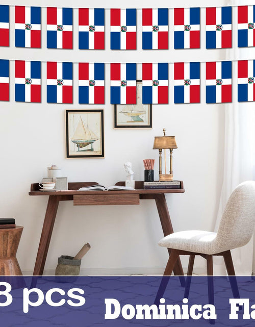 Load image into Gallery viewer, Netherlands String Flag Banner 38 Mini Dutch Flags 42ft Party Decor
