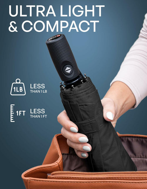 Load image into Gallery viewer, Windproof Travel Umbrella Auto Open Compact Strong Folding Rain Sun
