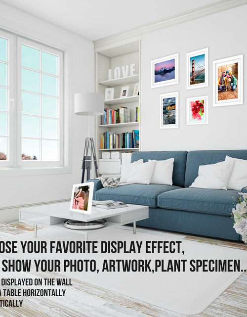 Load image into Gallery viewer, Glass Floating Frames 3 Pcs - Two Sided Square Frames with UV Protection
