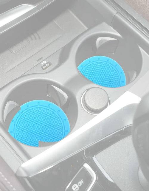 Load image into Gallery viewer, 4-Pack Cup Holder Coasters 2.75” Non-Slip PVC Car Accessory Gray
