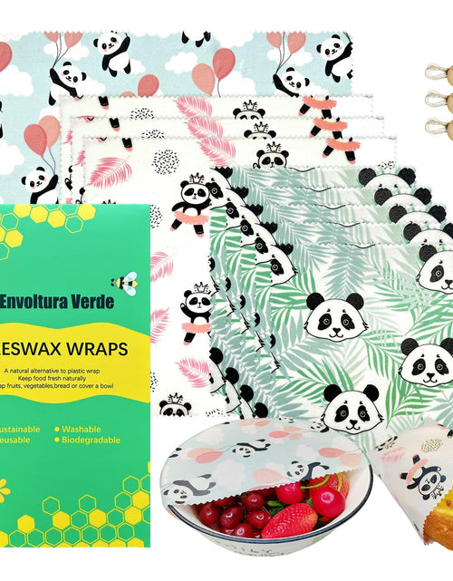 Load image into Gallery viewer, Beeswax Food Wraps 9-Pack Reusable Sustainable Alternative to Plastic
