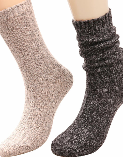 Load image into Gallery viewer, 3 Pairs Women Winter Knee High Boot Socks Cable Knit Size 5-11
