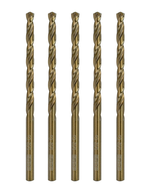 Load image into Gallery viewer, Sabre Tools 5/32” Cobalt Drill Bit Set 5pcs M35 Split Point Steel Metal Cast
