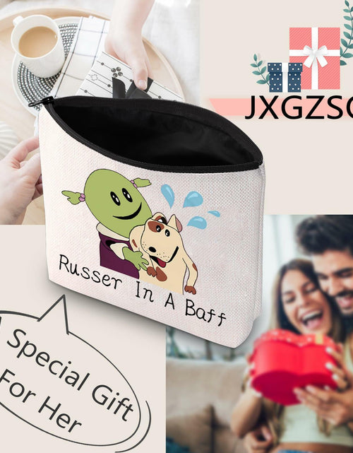 Load image into Gallery viewer, JXGZSO Cartoon Cosmetic Makeup Zipper Bag Russer In A Baff Polyester
