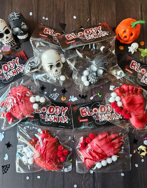Load image into Gallery viewer, EUOCENK 6PCS Halloween Squishy Kit Stress Relief Toys Red White Black
