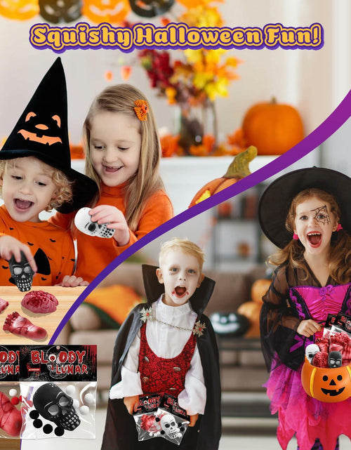 Load image into Gallery viewer, EUOCENK 6PCS Halloween Squishy Kit Stress Relief Toys Red White Black
