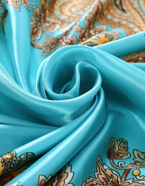 Load image into Gallery viewer, SHJINJU Women's Satin Square Silk Like Hair Scarf Wrap 35" 11-Style
