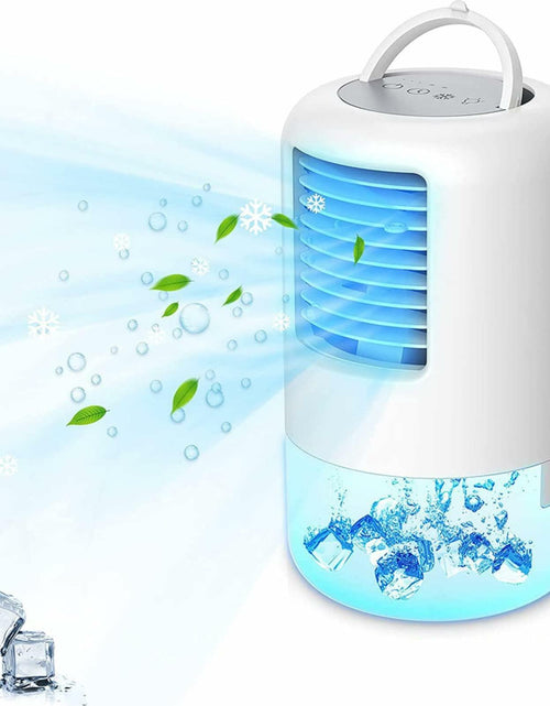 Load image into Gallery viewer, YUYTE Portable Air Conditioner Cooler Humidifier 3 Speeds 7 Colors 500ML White
