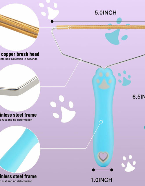 Load image into Gallery viewer, Qiguet Pet Hair Remover Carpet Scraper Fur Remover Tool Black
